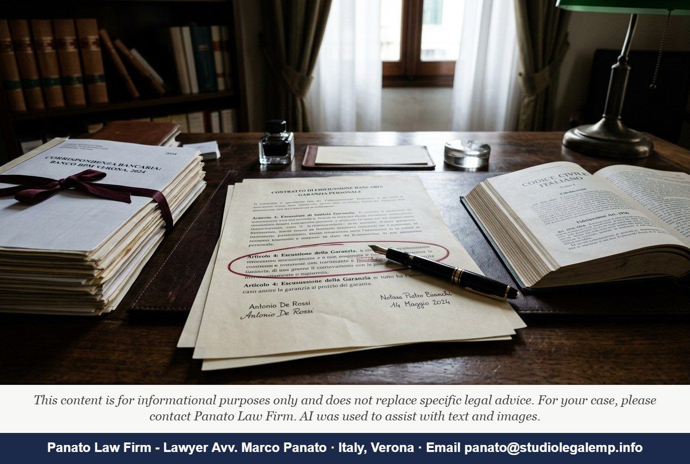 Personal Guarantee Italy: When Your Security Is Void - Panato Law Firm — Verona