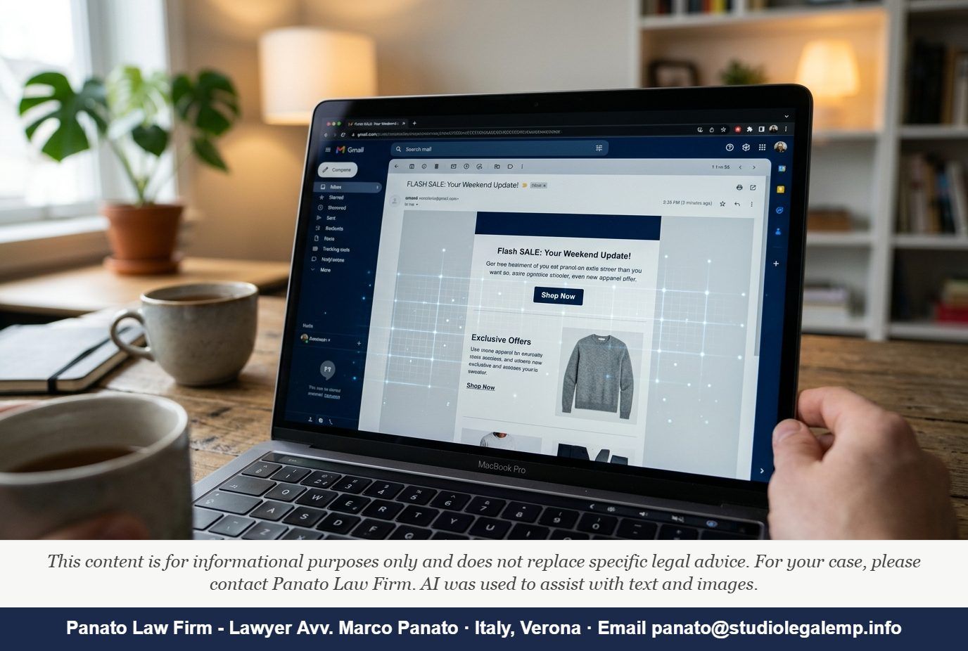 Italy GDPR Email Tracking Pixel Consent 2026 - Panato Law Firm — Verona