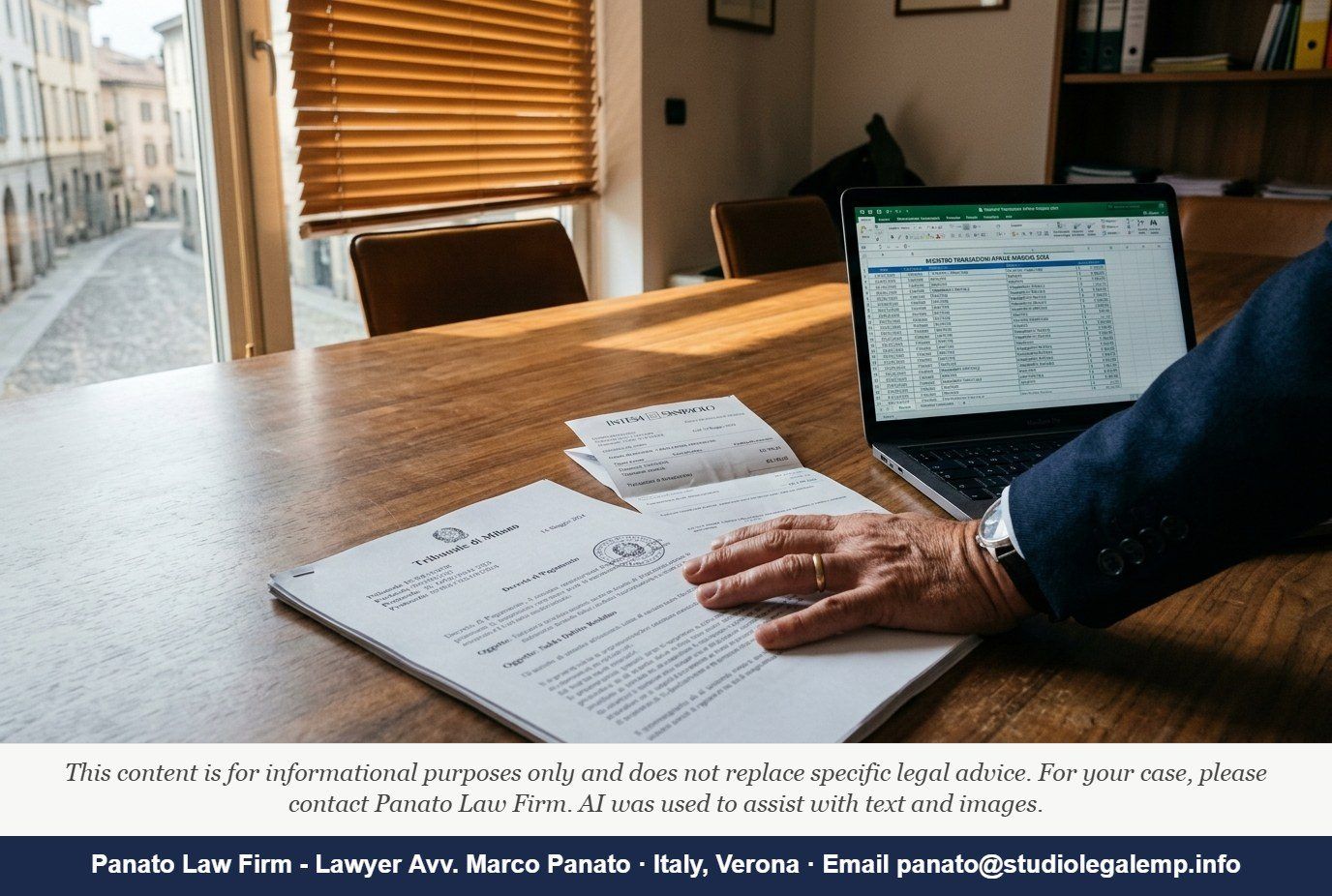 Italy Clawback Risk: Payment Before Insolvency Explained - Panato Law Firm — Verona