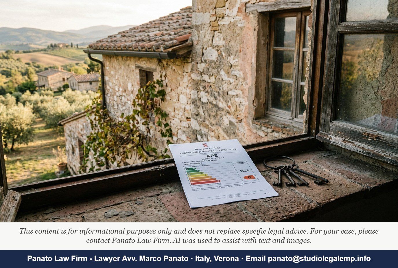 Italy EPC Energy Rating 2026: What Foreign Property Owners Must Do - Panato Law Firm — Verona