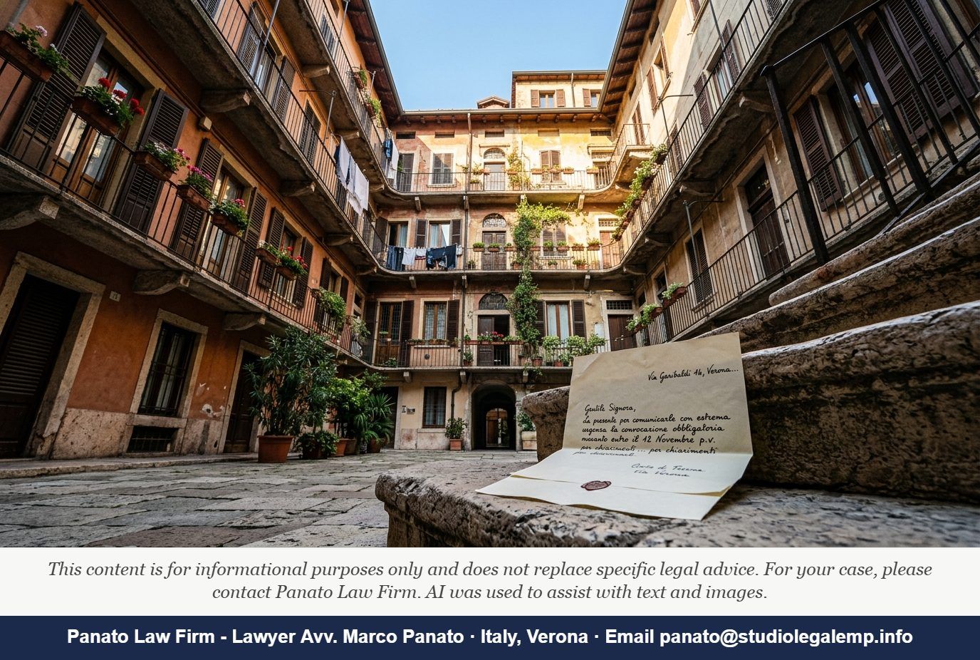 Italy Condominium Arrears Foreign Owner: 2026 Cassazione Guide - Panato Law Firm — Verona