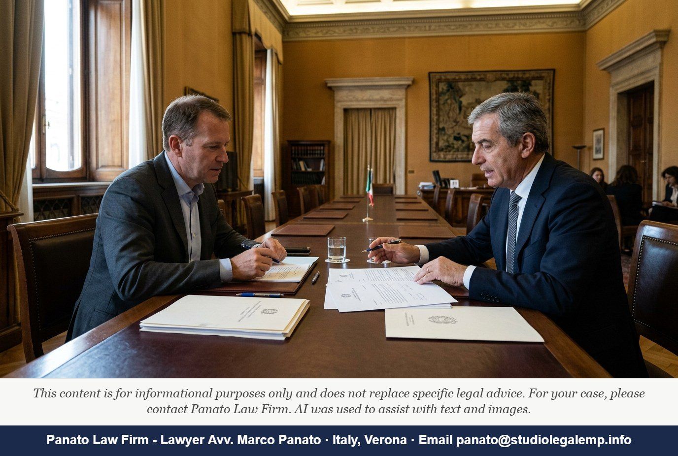 Italy Golden Power Filing for Foreign Acquisitions 2026 - Panato Law Firm — Verona