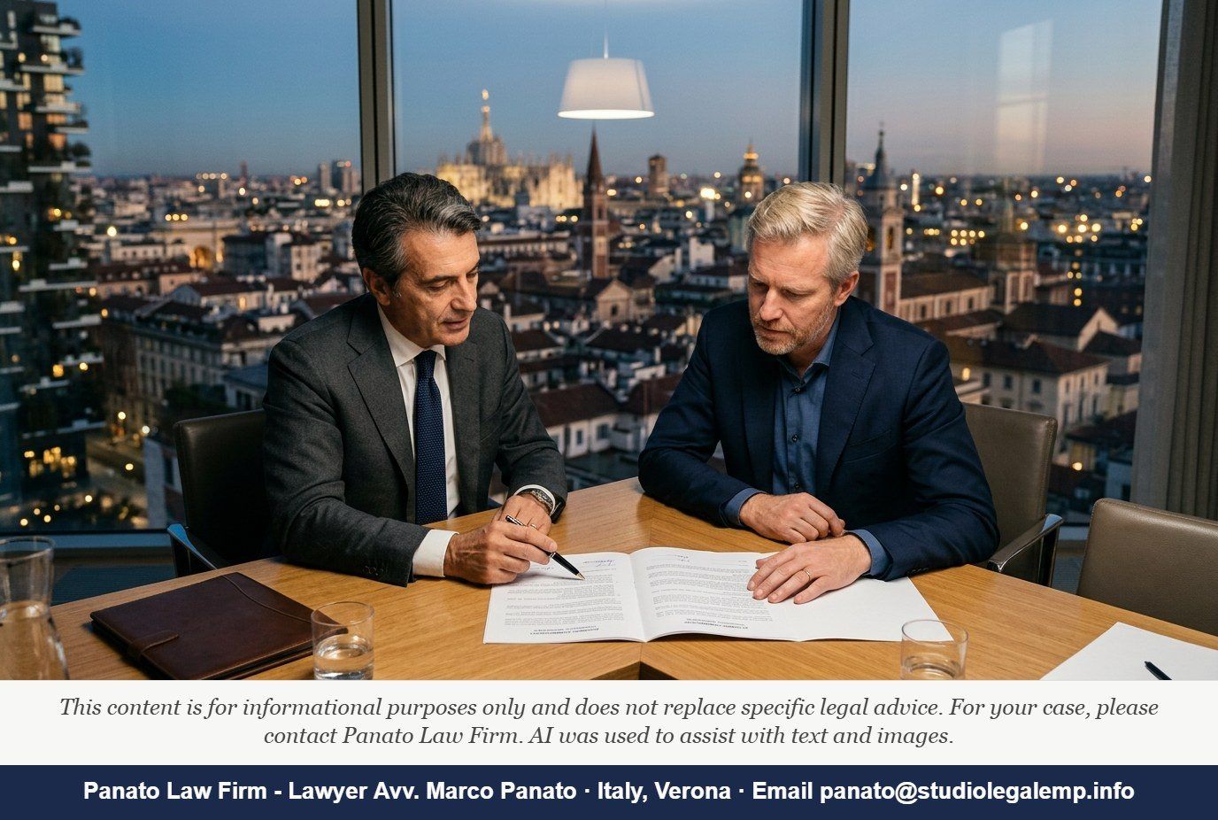 Distribution Agreement Termination Italy: No Goodwill Pay - Panato Law Firm — Verona