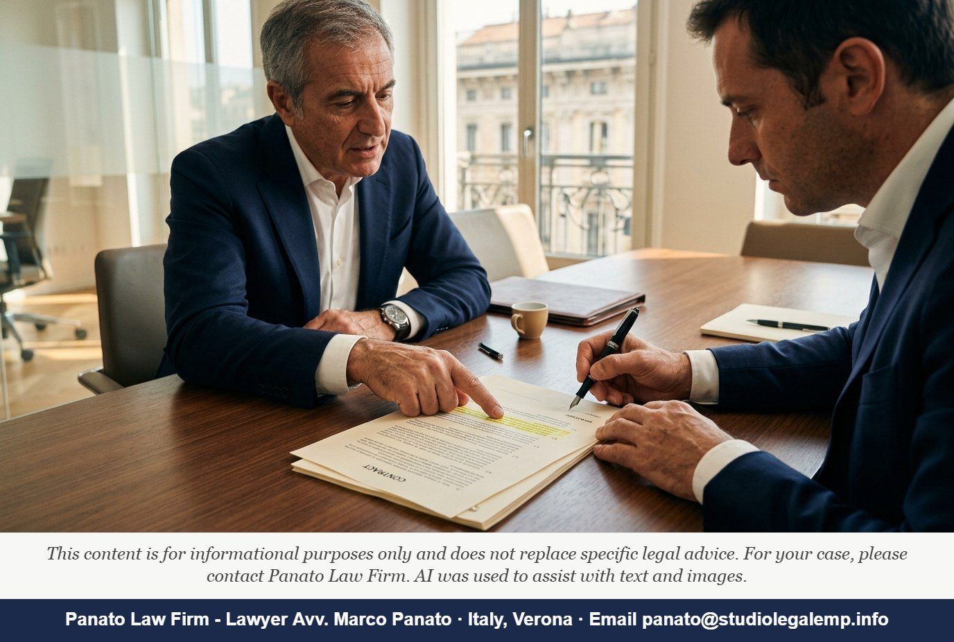 Penalty Clause Italy Commercial Contract: 2026 Rules - Panato Law Firm — Verona